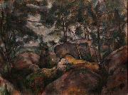 Paul Cezanne Rocks in the Forest oil painting on canvas